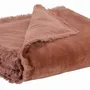 Linge de lit - Édredon uni Fara Bois de rose 85 x 200 - MAISON VIVARAISE - SDE VIVARAISE WINKLER