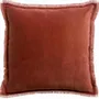 Coussins - Coussin uni Fara Sienne 45 x 45 - MAISON VIVARAISE - SDE VIVARAISE WINKLER
