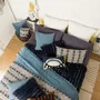 Linge de lit - Jeté de lit Alice Marine 240 x 260 - MAISON VIVARAISE - SDE VIVARAISE WINKLER