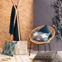 Linge de lit - Jeté de lit Swami Pétrole 180 x 260 - MAISON VIVARAISE - SDE VIVARAISE WINKLER