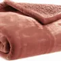 Throw blankets - Michka Throw Blanket Terracotta 130 X 160 - MAISON VIVARAISE - SDE VIVARAISE WINKLER