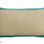 Cushions - Elise Chambray Cushion Vert de gris 30 X 50 - MAISON VIVARAISE - SDE VIVARAISE WINKLER