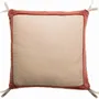 Cushions - Elise chambray cushion Tabac 45 X 45 - MAISON VIVARAISE - SDE VIVARAISE WINKLER