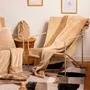 Throw blankets - Michka throw Muscade 130 X 160 - MAISON VIVARAISE - SDE VIVARAISE WINKLER
