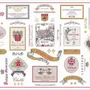 Sets de table - Set de table multi-étiquettes Bourgogne Multico 30 x 45 - MAISON VIVARAISE - SDE VIVARAISE WINKLER