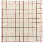 Napkins - Towel Karma Checks Ecru/Rouge 50 X 50 - MAISON VIVARAISE - SDE VIVARAISE WINKLER