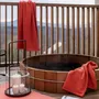 Bath towels - Bora Bath Towel Corail 90 X 150 - MAISON VIVARAISE - SDE VIVARAISE WINKLER