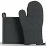 Potholders - Davis Oven Mitt and Pot Holder Noir 15 X 30 - MAISON VIVARAISE - SDE VIVARAISE WINKLER