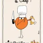 Torchons - Torchon Shadoks Grand chef Ecru 48 x 72 - MAISON VIVARAISE - SDE VIVARAISE WINKLER