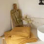 Serviettes de bain - Serviette invité Bora Moutarde 30 x 50 - MAISON VIVARAISE - SDE VIVARAISE WINKLER