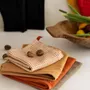 Torchons - Torchon nid d'abeilles bicolore Mumba Marmelade 50 x 70 - MAISON VIVARAISE - SDE VIVARAISE WINKLER