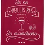 Dish towels - Kitchen Towel Je M'Ameliore Rouge 70 X 50 - MAISON VIVARAISE - SDE VIVARAISE WINKLER