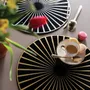 Placemats - Felt Placemat Raini Noir/Argent Diameter 40 - MAISON VIVARAISE - SDE VIVARAISE WINKLER
