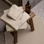 Autres linges de bain - Tapis de bain uni Etia Galet 54 x 110 - MAISON VIVARAISE - SDE VIVARAISE WINKLER