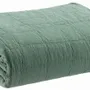 Bed linens - Recycled Bed Throw Titou Vert de gris 260 X 260 - MAISON VIVARAISE - SDE VIVARAISE WINKLER