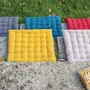 Chairs - Recycled Chair Cushion 36 Points Zea Ombre 38 X 38 X 3 - MAISON VIVARAISE - SDE VIVARAISE WINKLER