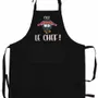 Aprons - Le chef Recycled Kitchen Apron Noir 72 X 90 - MAISON VIVARAISE - SDE VIVARAISE WINKLER