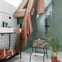 Serviettes de bain - Serviette de toilette uni Zoe Argile 50 x 100 - MAISON VIVARAISE - SDE VIVARAISE WINKLER