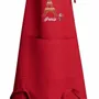 Tabliers de cuisine - Tablier de cuisine recyclé Tour Eiffel avec poche Rouge 85 x 72 - MAISON VIVARAISE - SDE VIVARAISE WINKLER