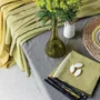 Table cloths - Recycled Tablecloth Grace Kaki 140 X 140 - MAISON VIVARAISE - SDE VIVARAISE WINKLER