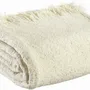 Throw blankets - Plain Jane Throw Neige 130 X 160 - MAISON VIVARAISE - SDE VIVARAISE WINKLER