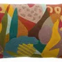 Cushions - Embroidered Cushion Izel Minéral 30 X 50 - MAISON VIVARAISE - SDE VIVARAISE WINKLER