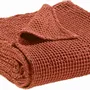 Throw blankets - Maia recycled plaid Sienne 140 X 200 - MAISON VIVARAISE - SDE VIVARAISE WINKLER