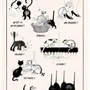 Torchons - Torchon Dubout La gourmandise Ecru 48 x 72 - MAISON VIVARAISE - SDE VIVARAISE WINKLER