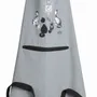 Tabliers de cuisine - Tablier de cuisine Dubout chat horloge Gris 72 x 85 - MAISON VIVARAISE - SDE VIVARAISE WINKLER