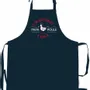 Aprons - Recycled ""Papa poule"" Kitchen Apron Indigo 72 X 90 - MAISON VIVARAISE - SDE VIVARAISE WINKLER