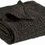 Bed linens - Throw Stonewashed Tana Carbone 280 X 260 - MAISON VIVARAISE - SDE VIVARAISE WINKLER