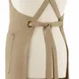 Aprons - Recycled kitchen apron with pockets Artisan Camel 72 X 85 - MAISON VIVARAISE - SDE VIVARAISE WINKLER