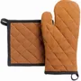Maniques - Lot gant de cuisine/manique recyclé Grace Caramel 15 x 32 - MAISON VIVARAISE - SDE VIVARAISE WINKLER