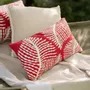 Cushions - Embroidered Cushion Flora Papaye 30 X 50 - MAISON VIVARAISE - SDE VIVARAISE WINKLER