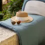 Throw blankets - Plain Laly Comforter Prusse 85 X 200 - MAISON VIVARAISE - SDE VIVARAISE WINKLER