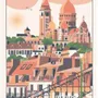 Dish towels - Village Montmartre Tea Towel Écru 48 X 72 - MAISON VIVARAISE - SDE VIVARAISE WINKLER