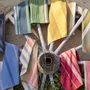 Torchons - Torchon recyclé Yuna Green 50 x 70 - MAISON VIVARAISE - SDE VIVARAISE WINKLER