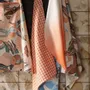Dish towels - Recycled Tie&Dye Tea Towel Pêche 50 X 70 - MAISON VIVARAISE - SDE VIVARAISE WINKLER