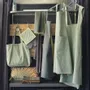 Tabliers de cuisine - Tablier de cuisine japonais recyclé Haru Matcha 78 x 100 - MAISON VIVARAISE - SDE VIVARAISE WINKLER