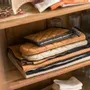 Potholders - Set of Recycled Oven Mitt/Pot Holder Grace Camel 15 X 32 - MAISON VIVARAISE - SDE VIVARAISE WINKLER
