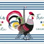 Table cloths - French Cocorico placemat set Assortis 30 X 45 - MAISON VIVARAISE - SDE VIVARAISE WINKLER