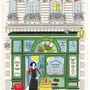 Torchons - Torchon Façade caviste Ecru 48 x 72 - MAISON VIVARAISE - SDE VIVARAISE WINKLER