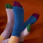 Chaussettes - Chaussettes Yvette Lilas 42/45 - LA CERISE SUR LE GATEAU