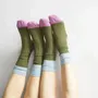 Socks - Yvette Socks Olive 39/41 - LA CERISE SUR LE GATEAU