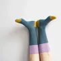 Chaussettes - Chaussettes Yvette Orage 42/45 - LA CERISE SUR LE GATEAU
