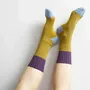 Chaussettes - Chaussettes Yvette Savora Jaune 42/45 - LA CERISE SUR LE GATEAU