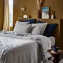 Linge de lit - Housse de couette Léonie Caviar 240 x 260 - LA CERISE SUR LE GATEAU