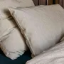 Linge de lit - Taie d'oreiller Léonie Caviar 65 x 65 - LA CERISE SUR LE GATEAU