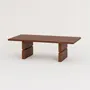 Armchairs - Coffee table stained wood noon - NOBODINOZ