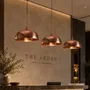 Ceiling lights - Handcrafted Hammered Solid Copper Dome Pendant Light - BELS & PEARL
